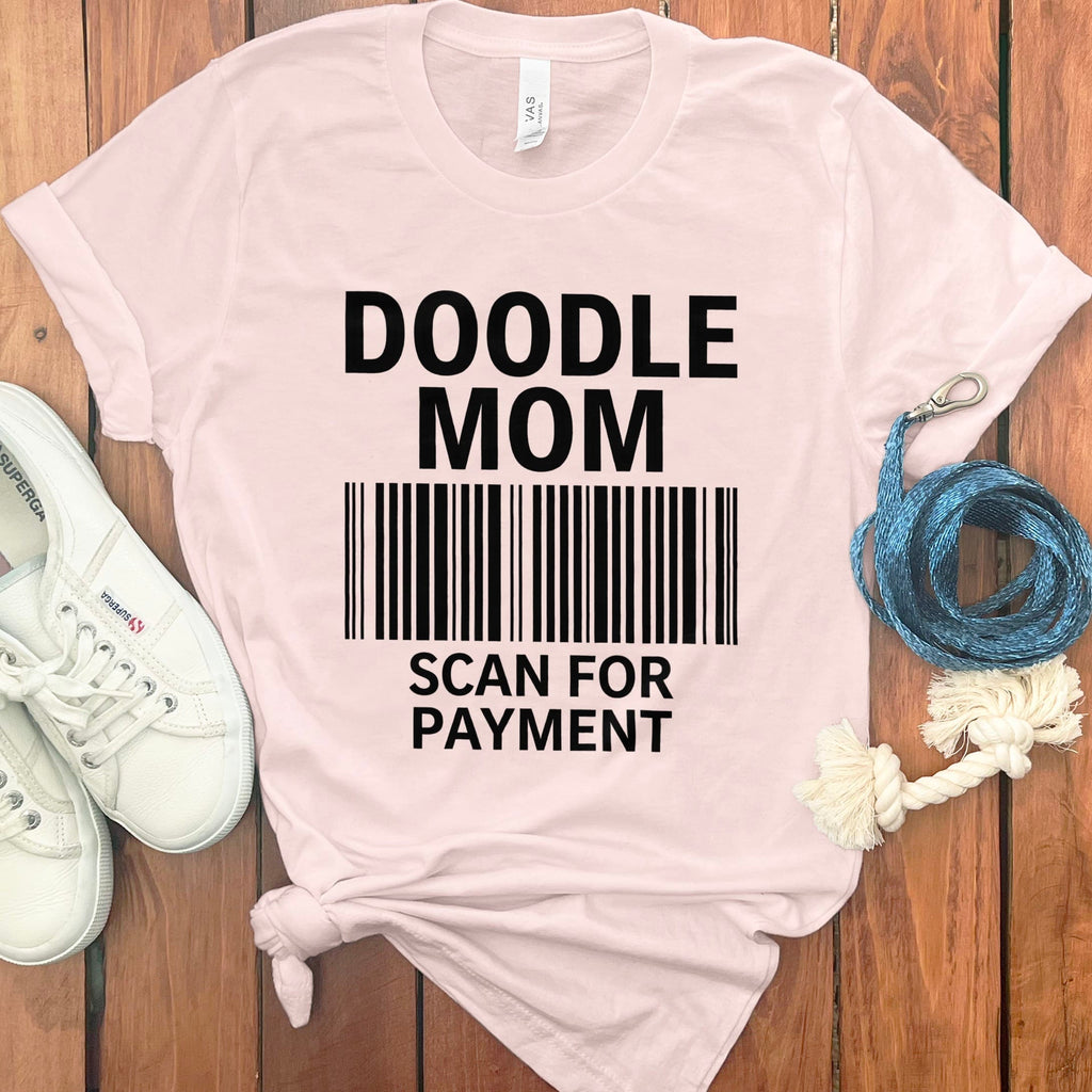 Doodle Mom Scan T-Shirt in Soft Pink / S by Puppy Jo