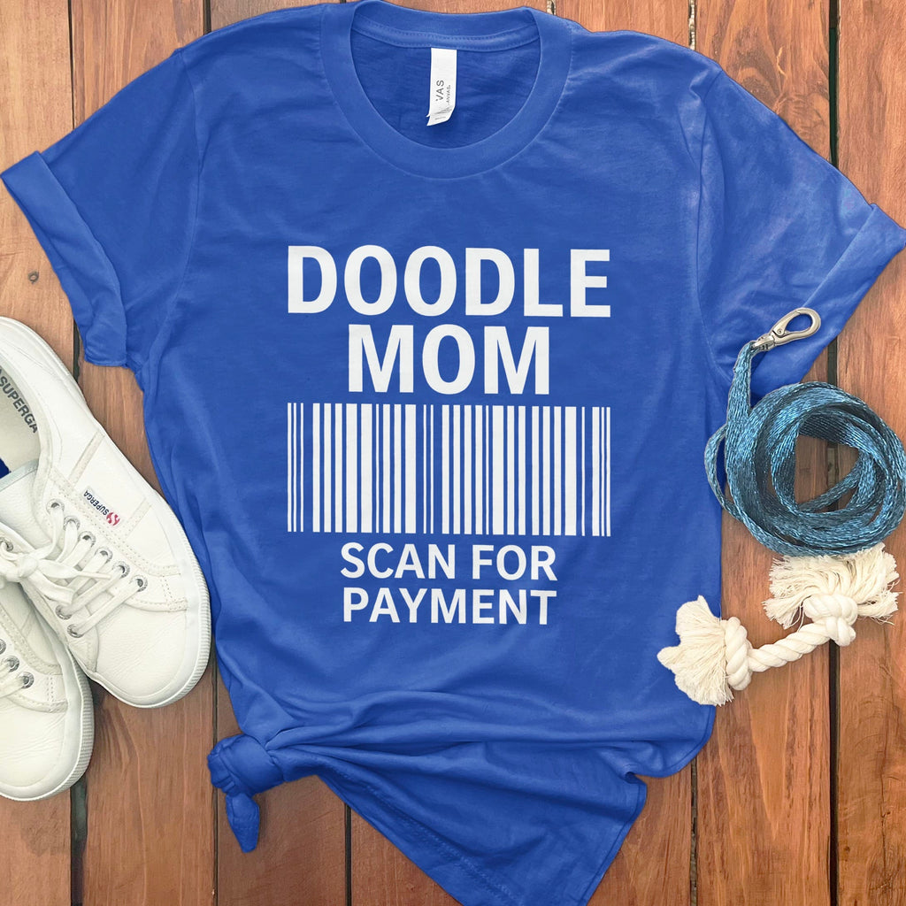 Doodle Mom Scan T-Shirt in True Royal / S by Puppy Jo