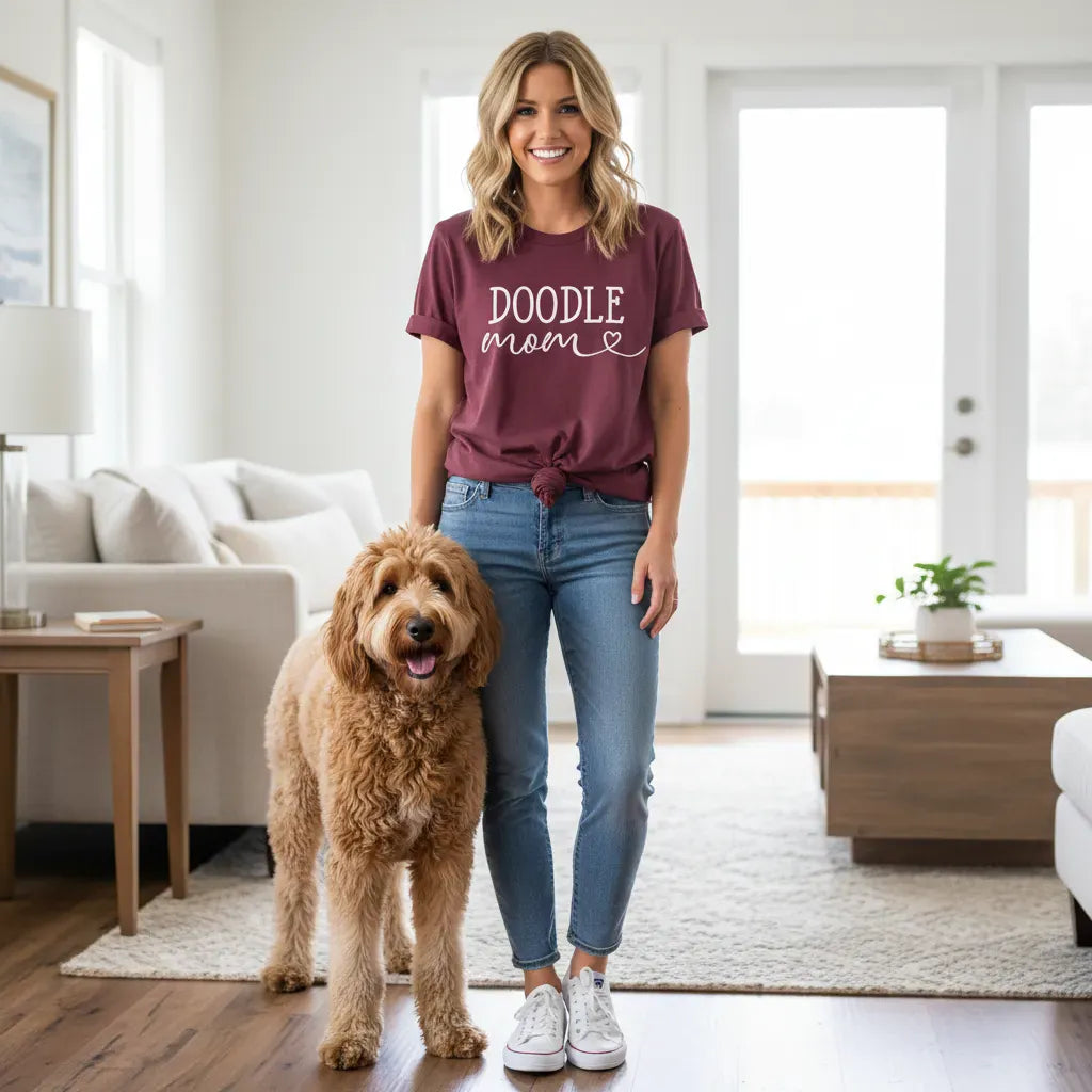 Doodle Mom Script T-Shirt in by Puppy Jo