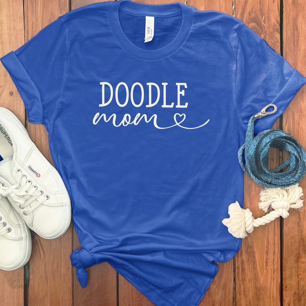 Doodle Mom Script T-Shirt in True Royal / S by Puppy Jo
