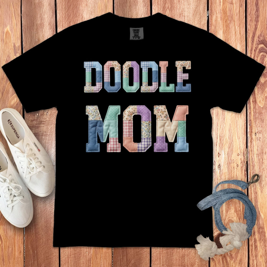 Doodle Mom Signature T-Shirt in Black / S by Puppy Jo