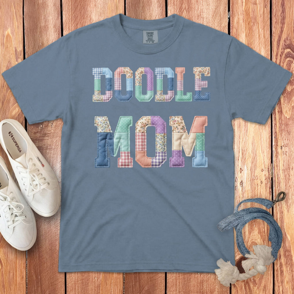 Doodle Mom Signature T-Shirt in Blue Jean / S by Puppy Jo