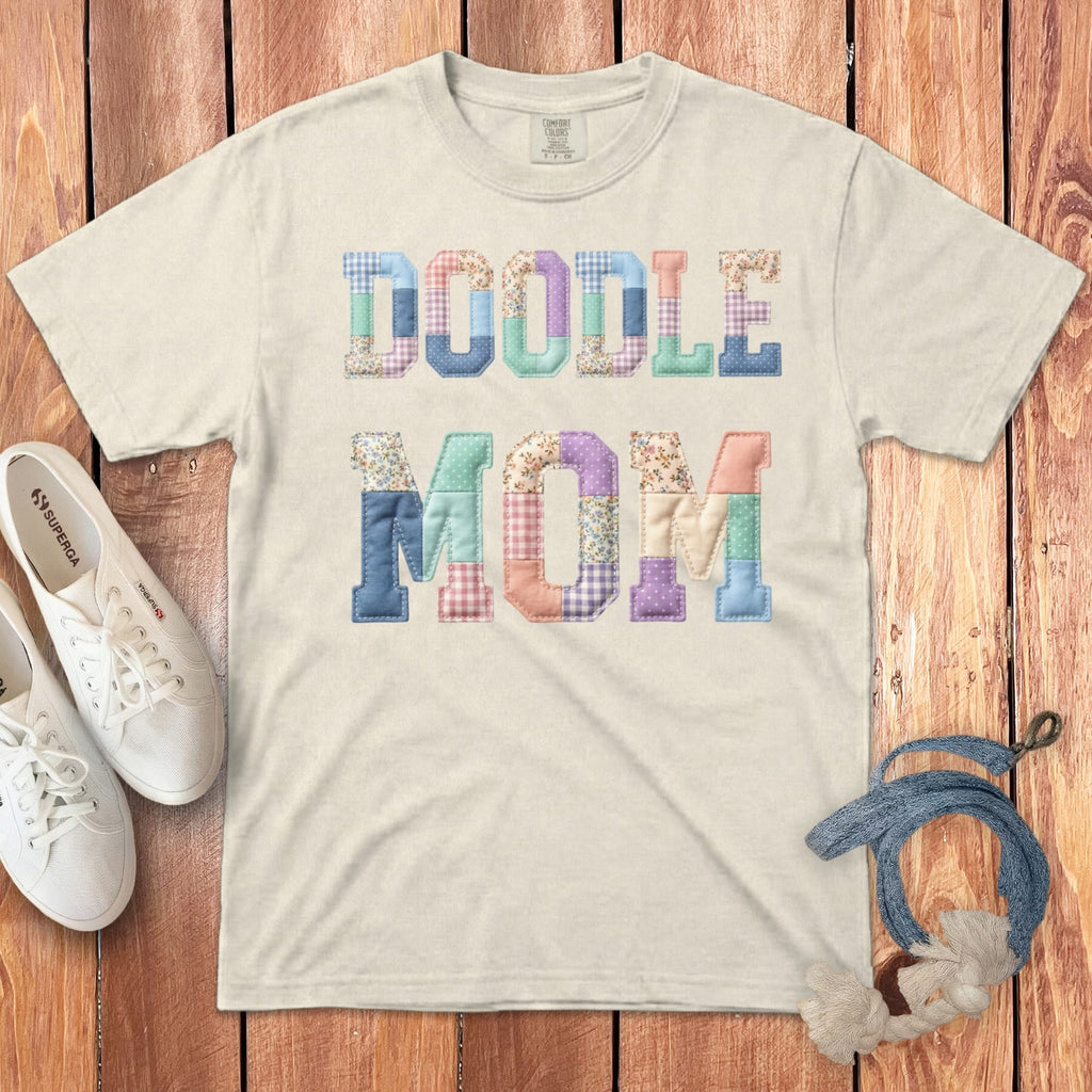 Doodle Mom Signature T-Shirt in Ivory / S by Puppy Jo
