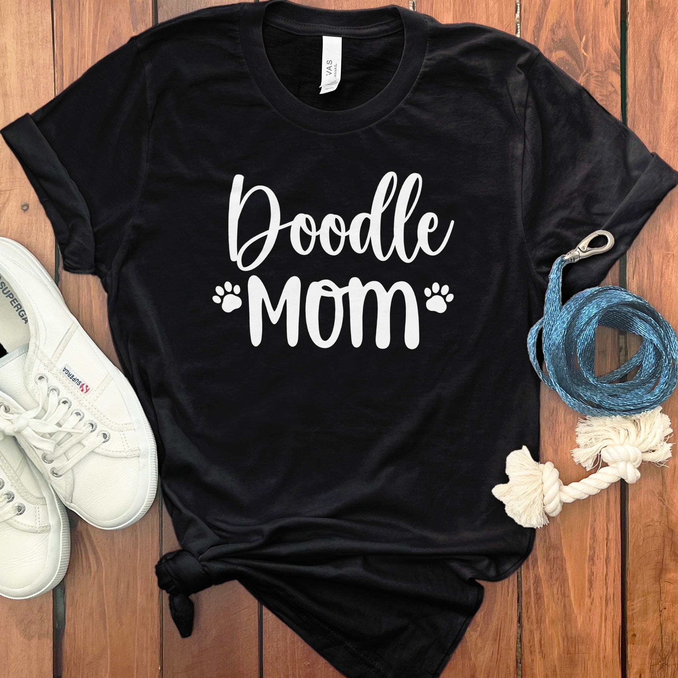 Doodle Mom T-Shirt in Black / S by Puppy Jo