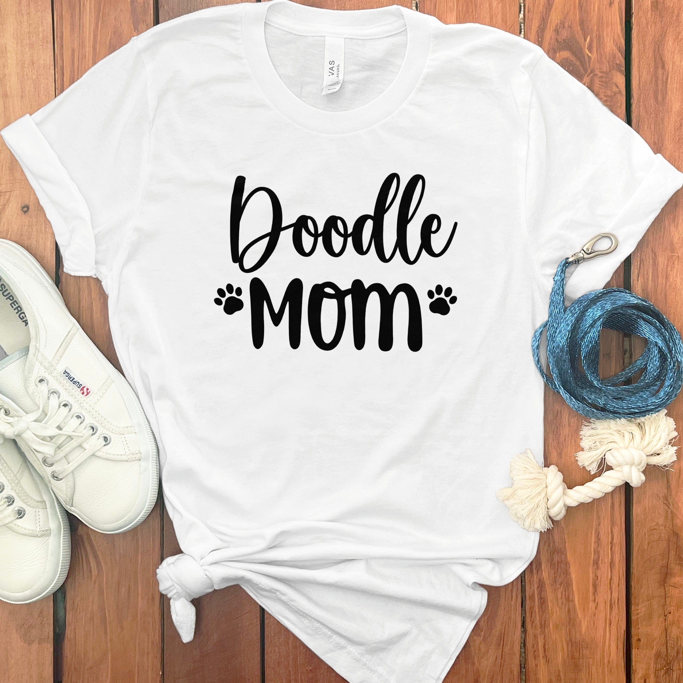 Doodle Mom T-Shirt in White / S by Puppy Jo