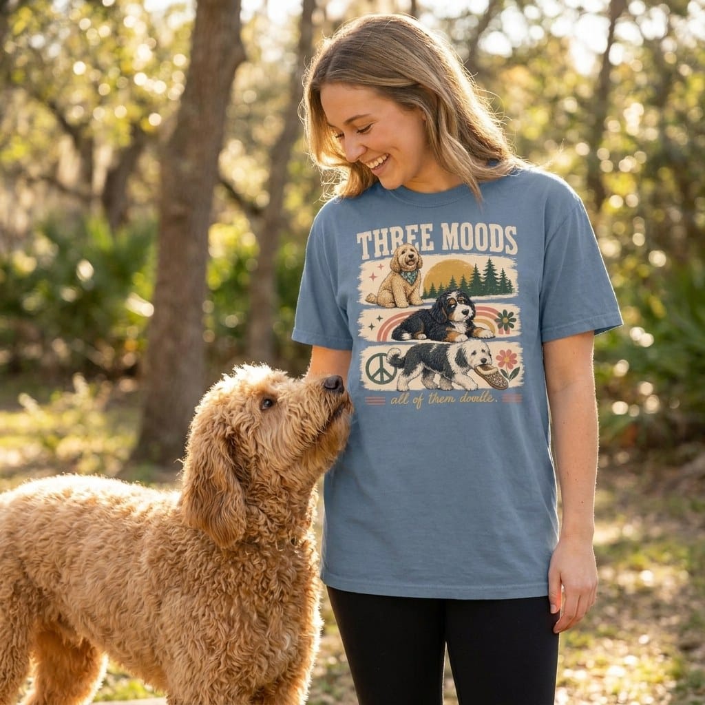 Doodle Moods Signature T-Shirt in by Puppy Jo