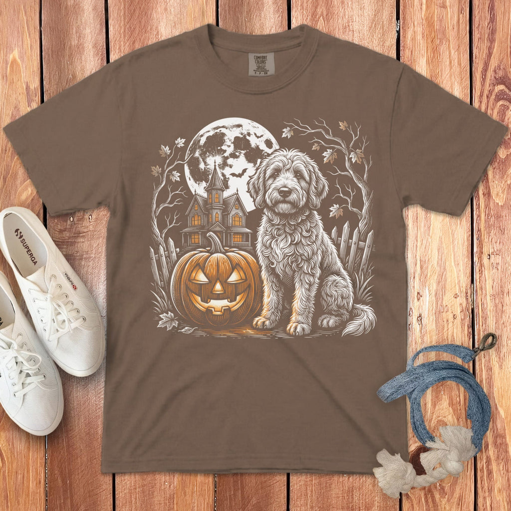 Doodle Moonlight Halloween Signature T-Shirt in Espresso / S by Puppy Jo