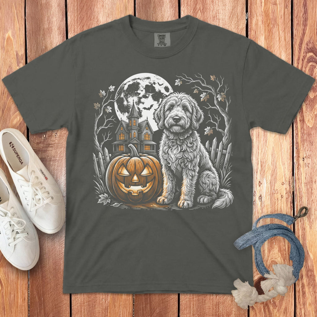 Doodle Moonlight Halloween Signature T-Shirt in Pepper / S by Puppy Jo