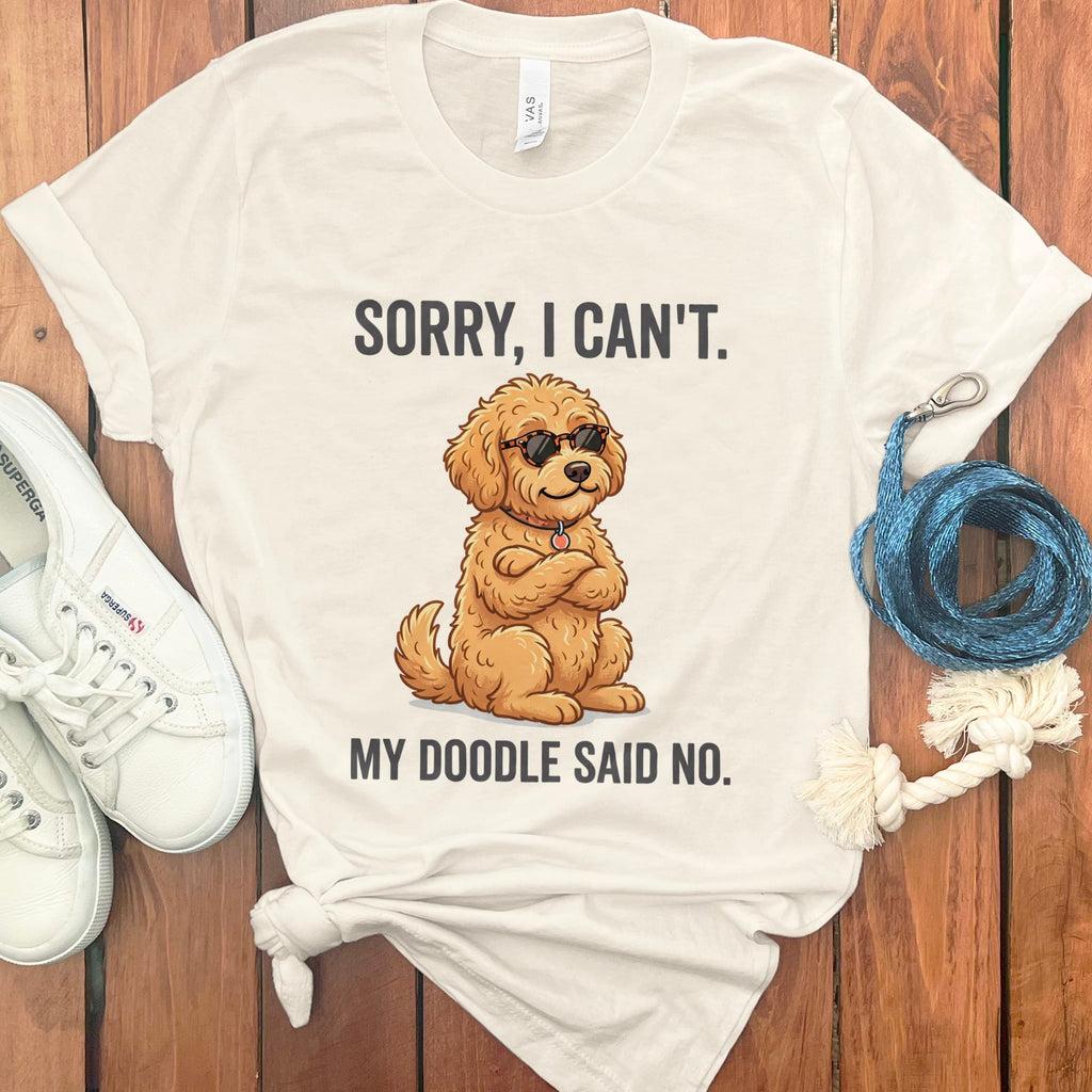 Doodle No T-Shirt in Natural / S by Puppy Jo