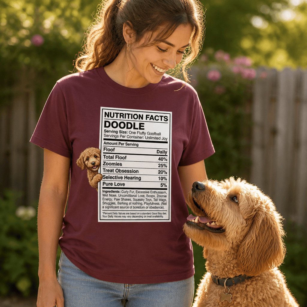 Doodle Nutrition T-Shirt in by Puppy Jo