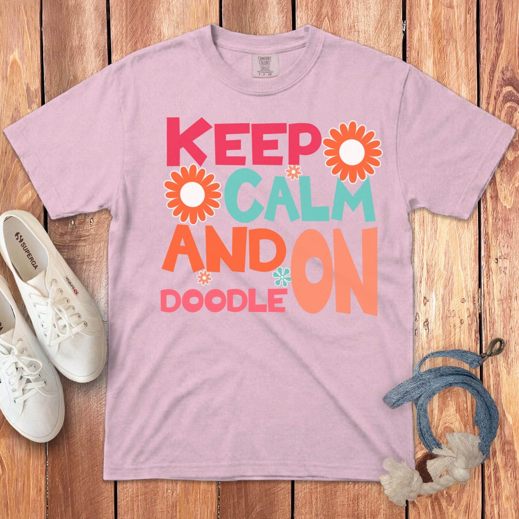 Doodle On Signature T-Shirt in Blossom / S by Puppy Jo