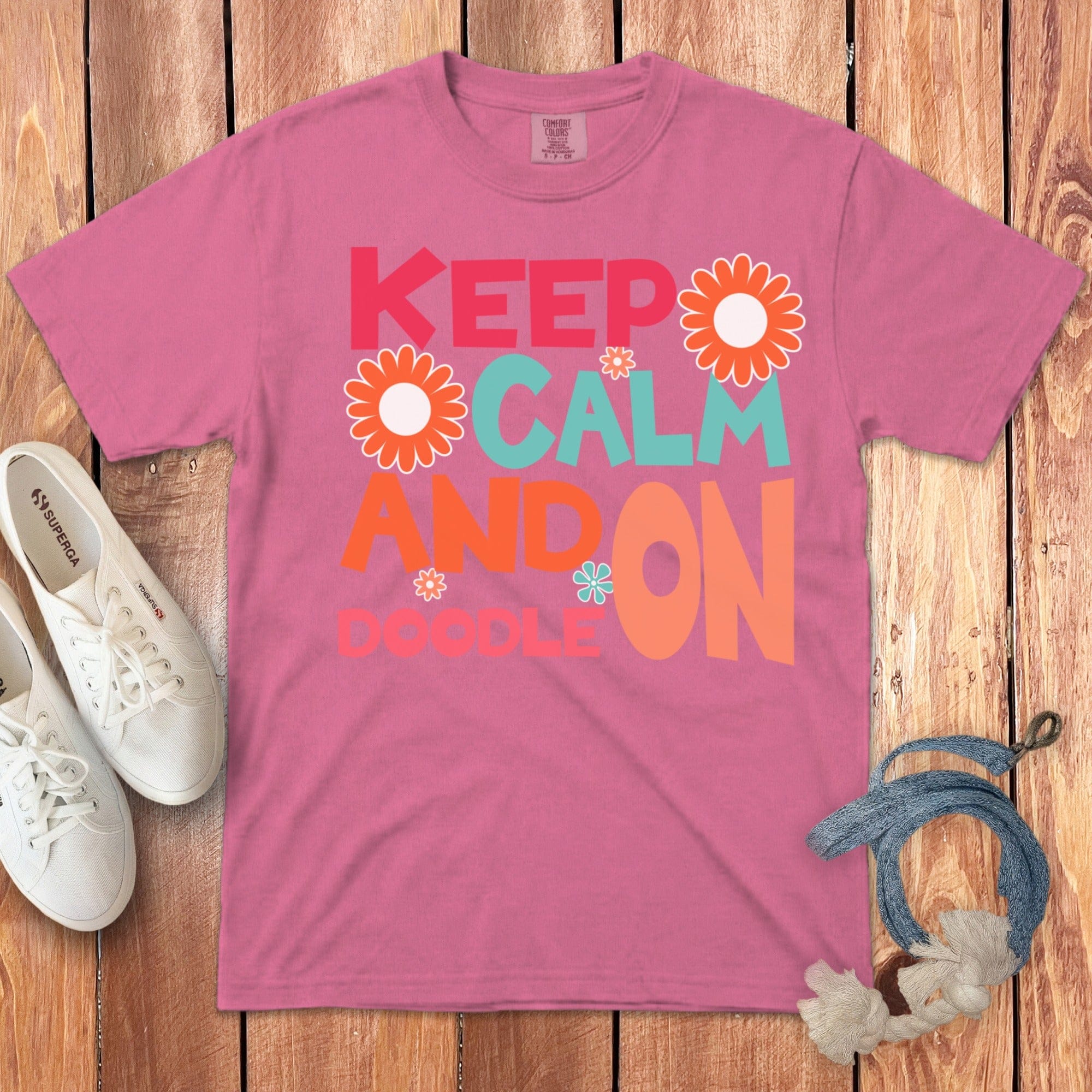 Doodle On Signature T-Shirt in Crunchberry / S by Puppy Jo