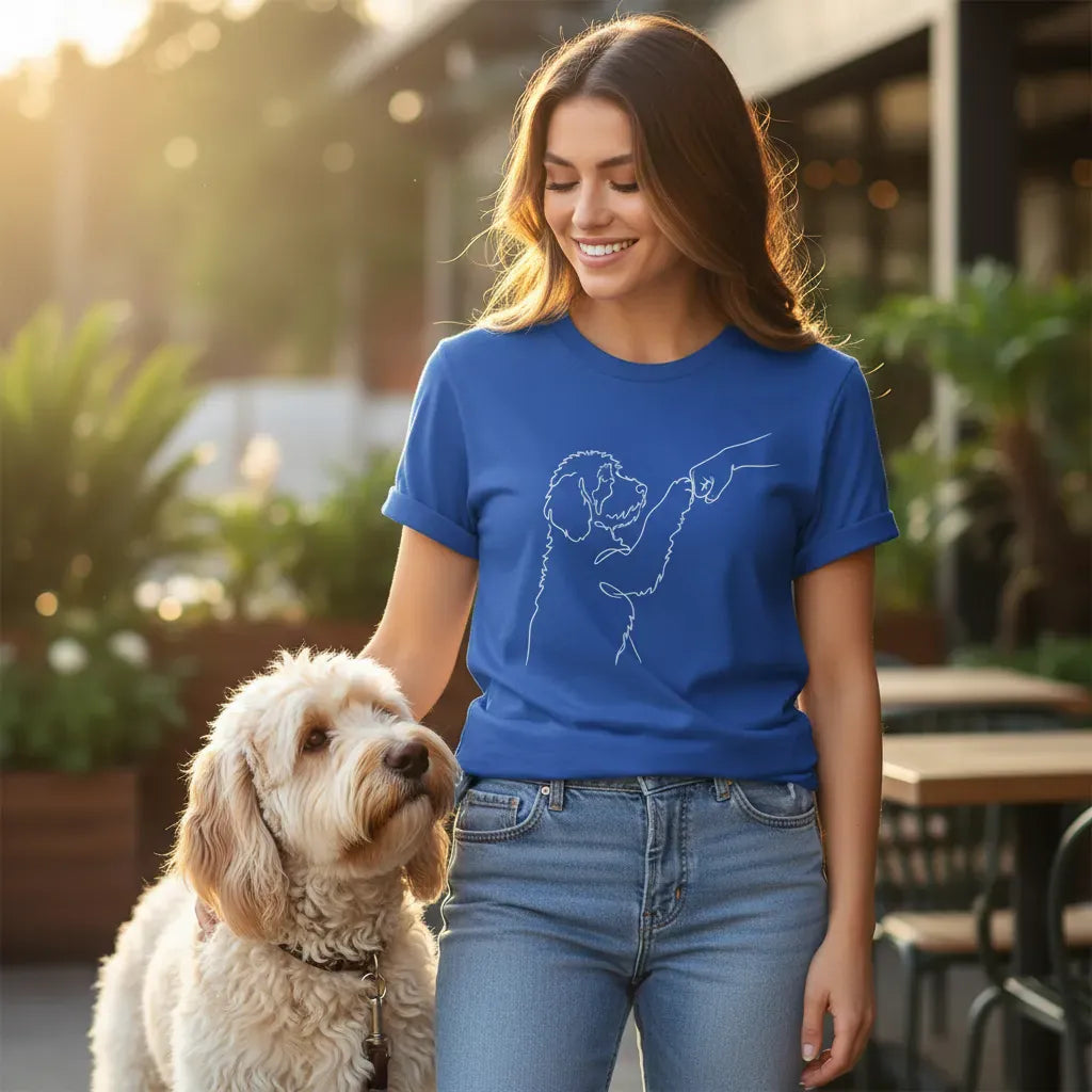 Doodle Paw Bump T-Shirt in by Puppy Jo