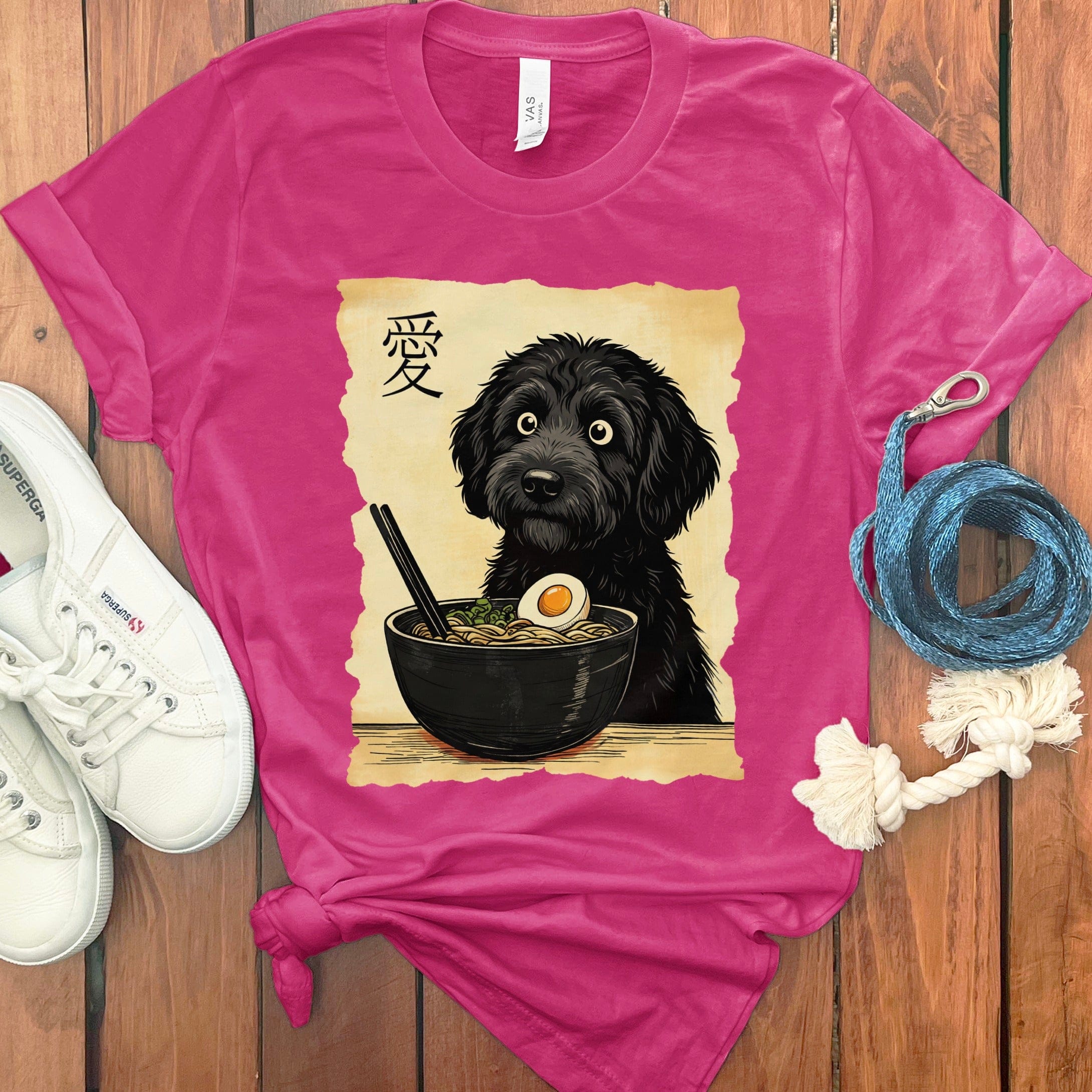Doodle Ramen T-Shirt in Berry / M by Puppy Jo