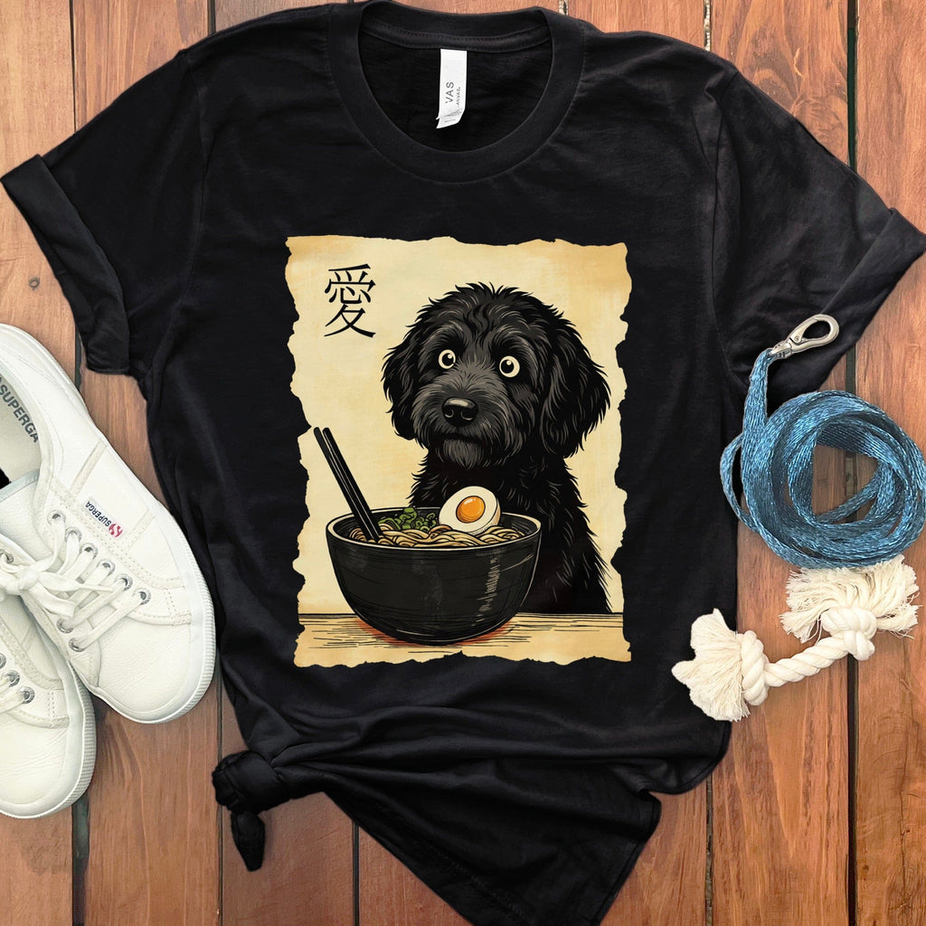 Doodle Ramen T-Shirt in Black / M by Puppy Jo