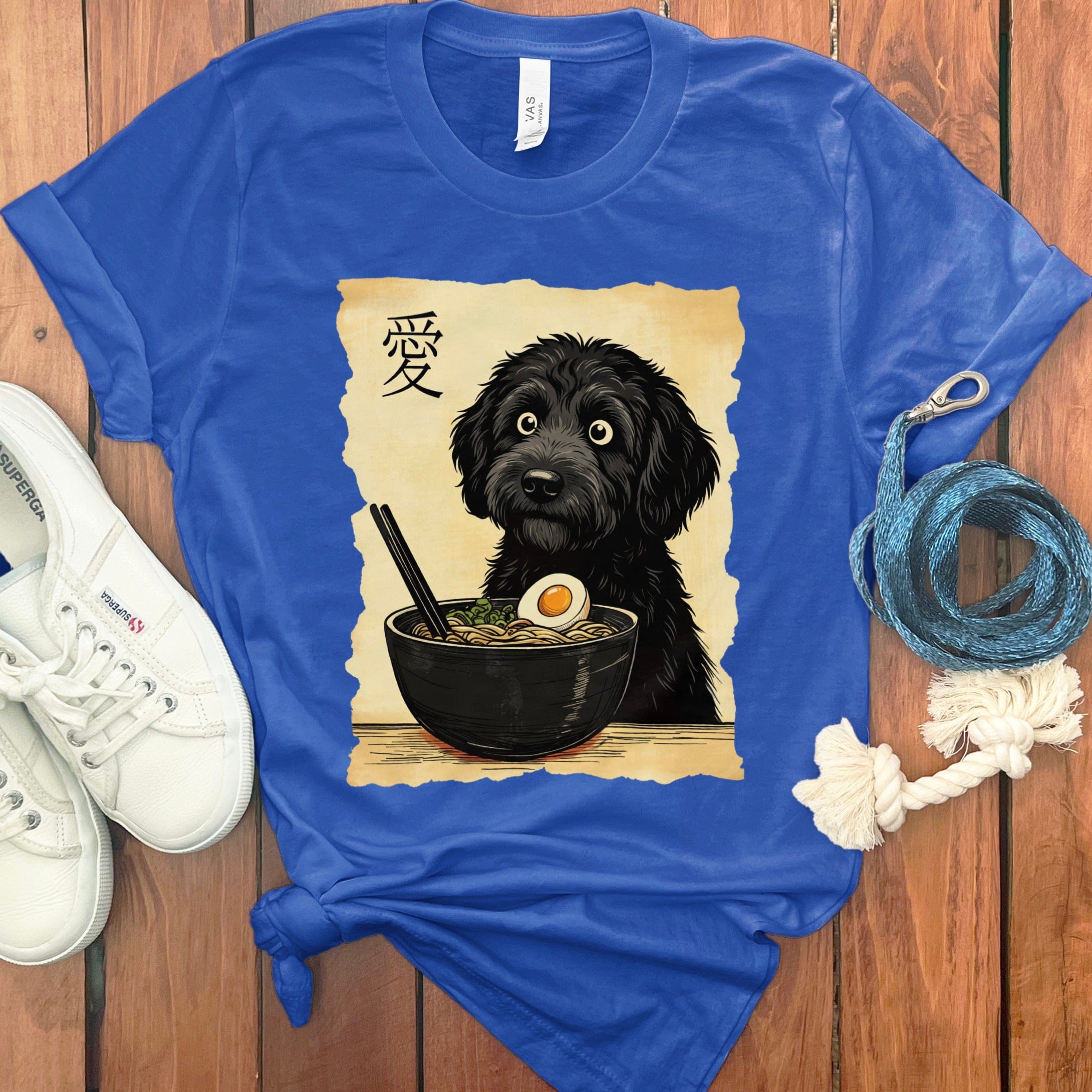 Doodle Ramen T-Shirt in True Royal / M by Puppy Jo