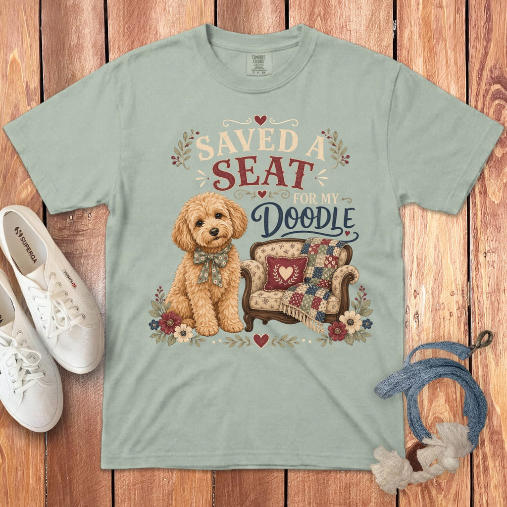 Doodle Seat Signature T-Shirt in S / Bay by Puppy Jo