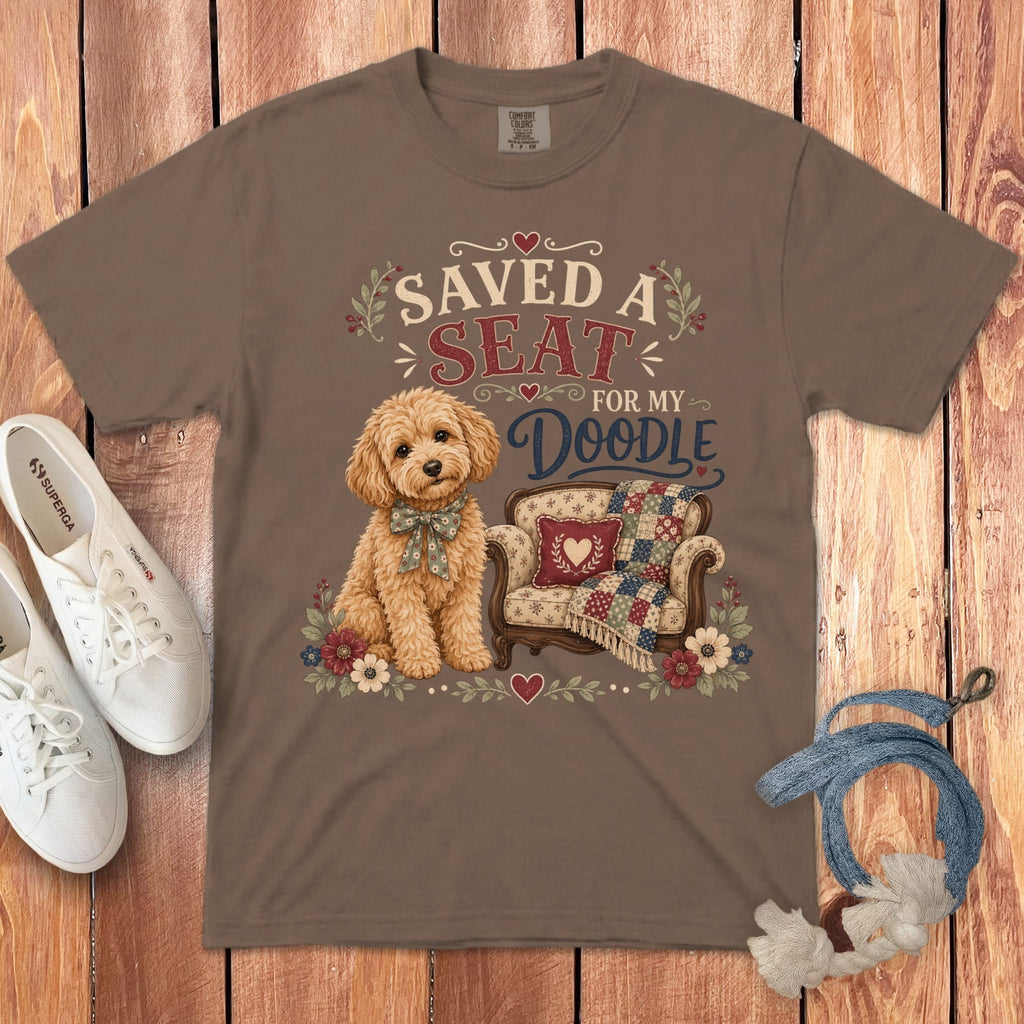 Doodle Seat Signature T-Shirt in S / Espresso by Puppy Jo