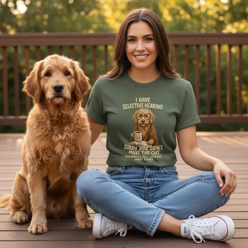Doodle Selective Hearing T-Shirt in by Puppy Jo