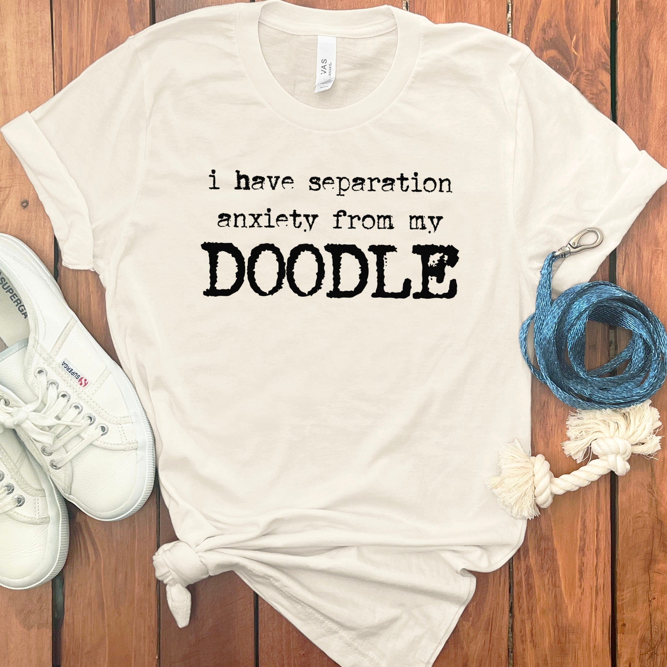 Doodle Separation T-Shirt in Natural / S by Puppy Jo