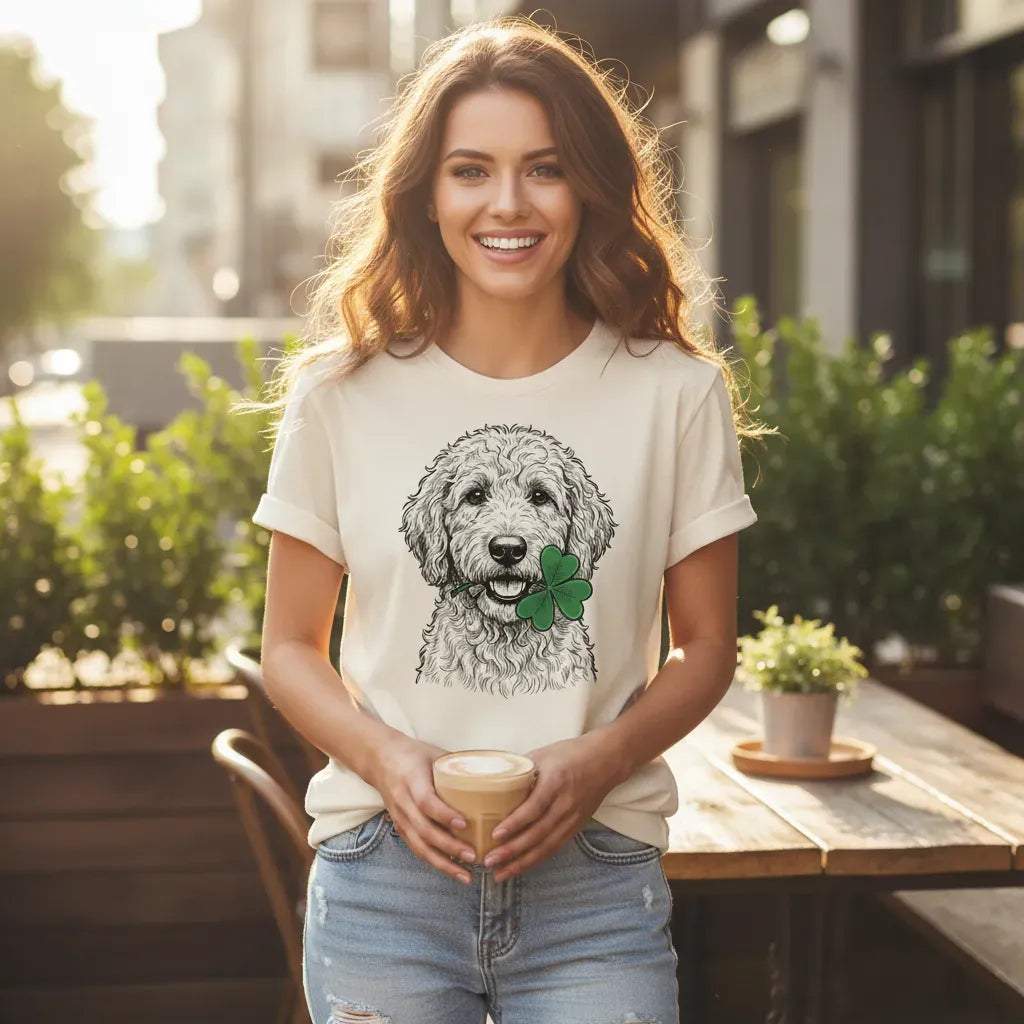 Doodle Shamrock T-Shirt in by Puppy Jo