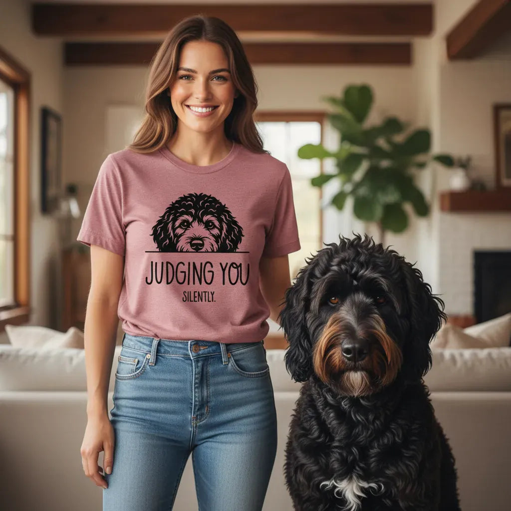 Doodle Silently T-Shirt in by Puppy Jo
