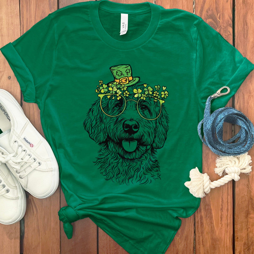Doodle Sketch Irish T-Shirt in Kelly / S by Puppy Jo