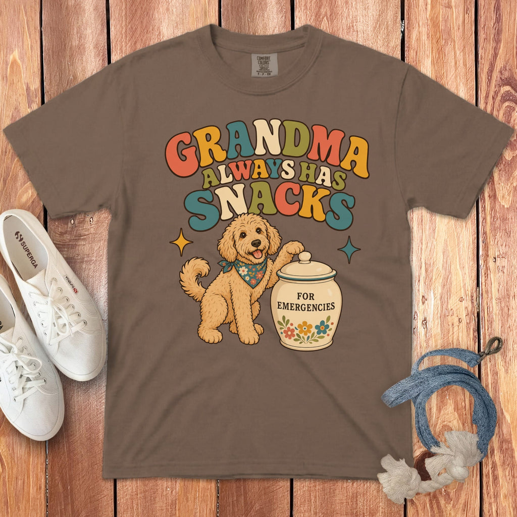 Doodle Snack Jar Signature T-Shirt in Espresso / M by Puppy Jo