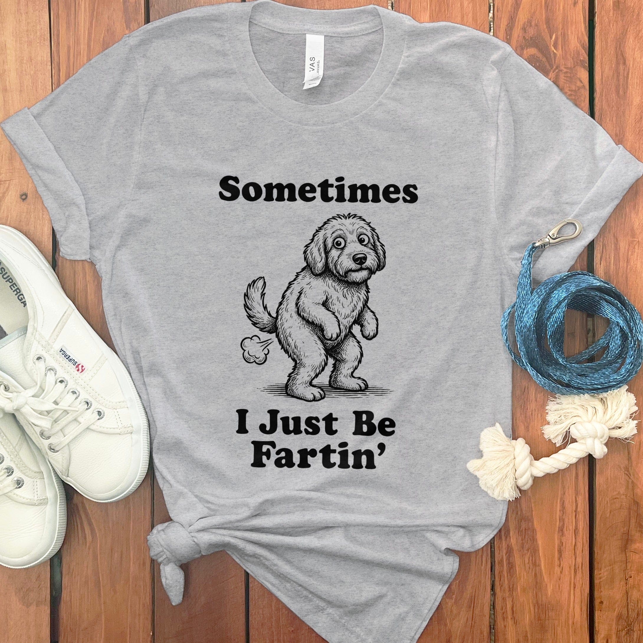 Doodle Sometimes T-Shirt in Athletic Heather / S by Puppy Jo