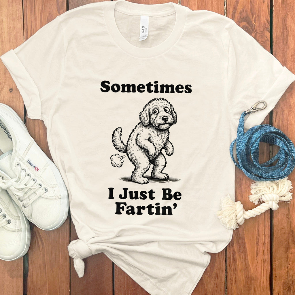 Doodle Sometimes T-Shirt in Natural / S by Puppy Jo