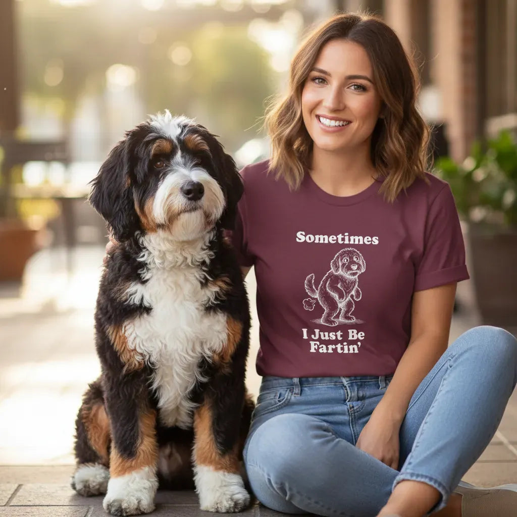 Doodle Sometimes T-Shirt in by Puppy Jo
