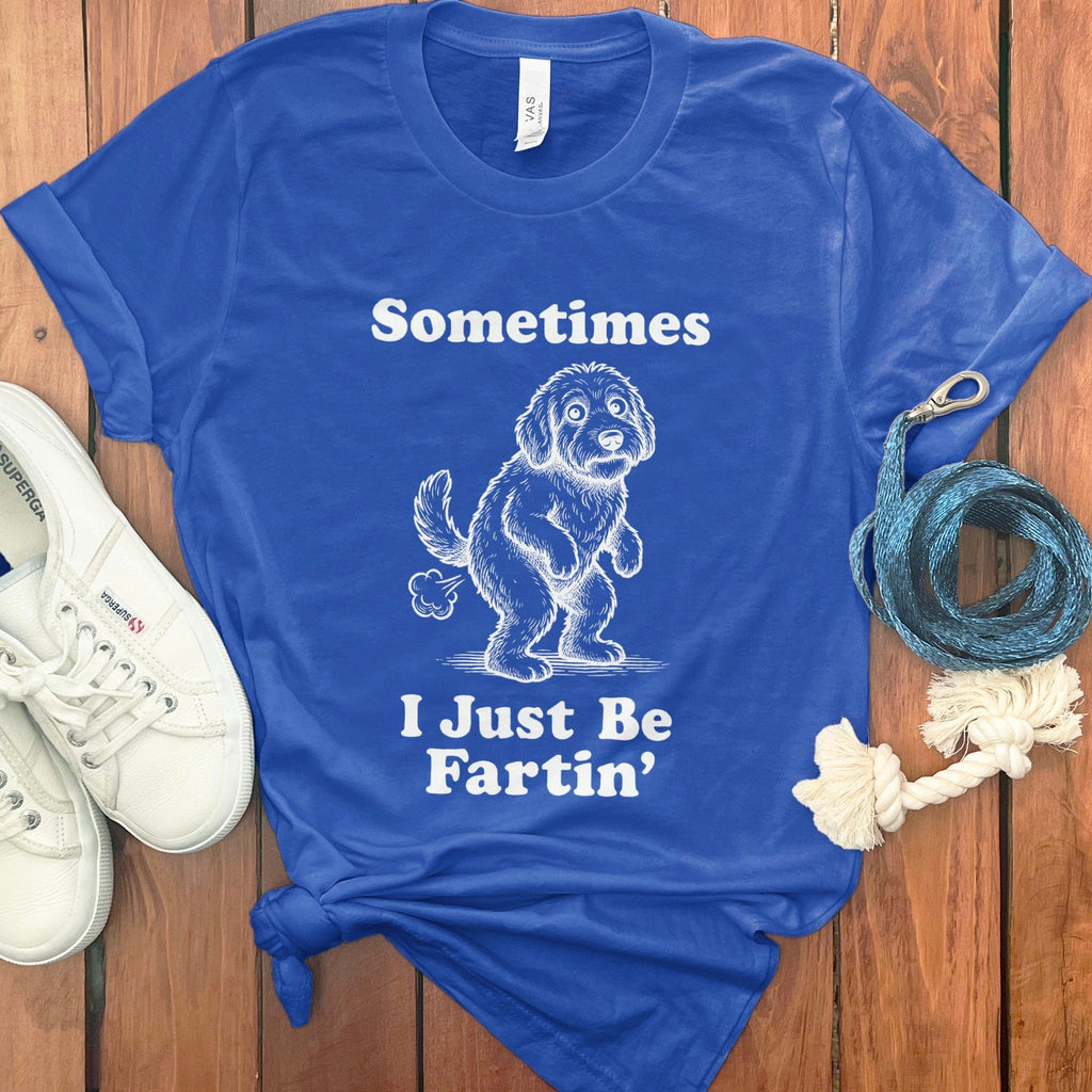 Doodle Sometimes T-Shirt in True Royal / S by Puppy Jo