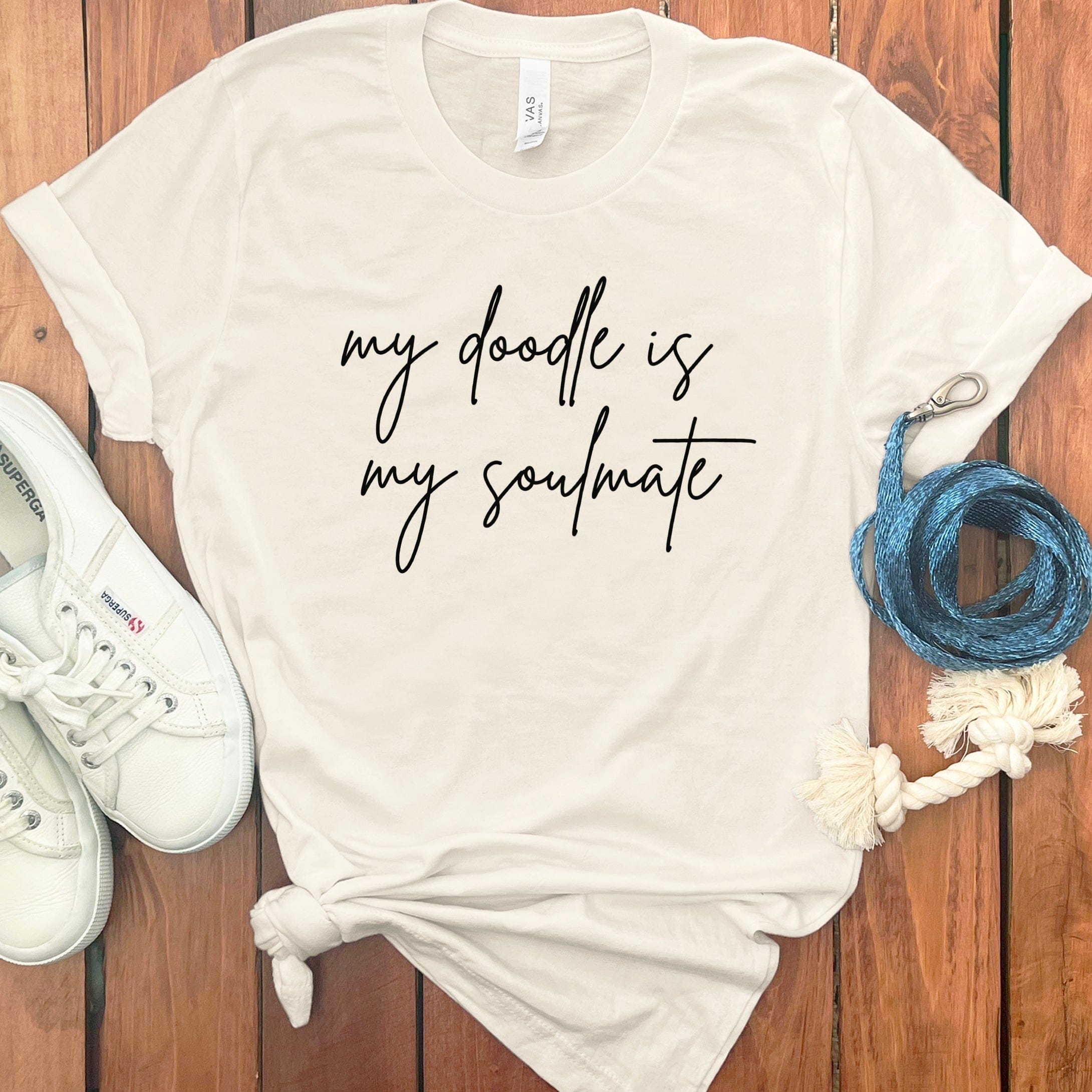 Doodle Soulmate T-Shirt in Natural / S by Puppy Jo