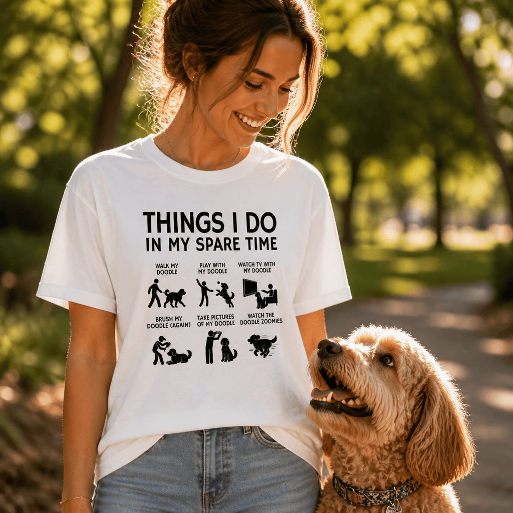 Doodle Spare Time T-Shirt in by Puppy Jo