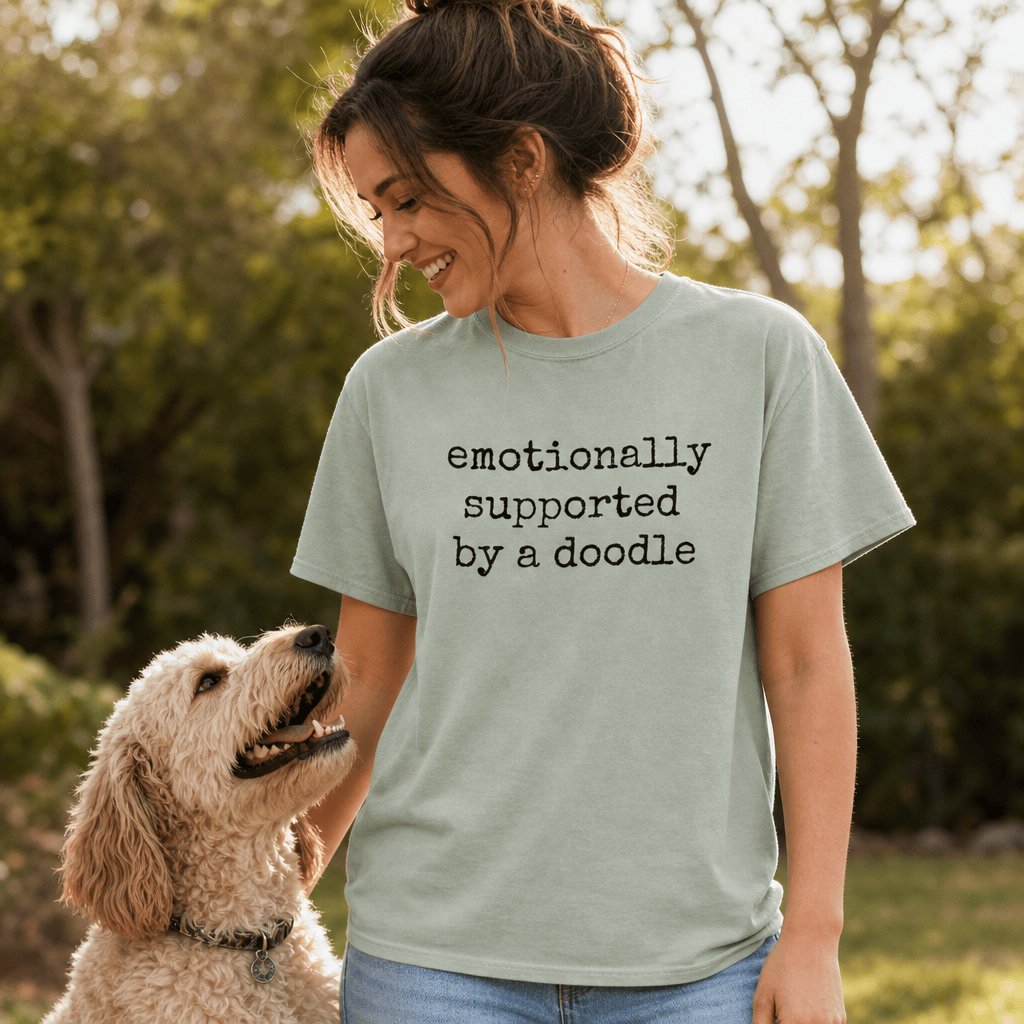 Doodle Supported Signature T-Shirt in by Puppy Jo