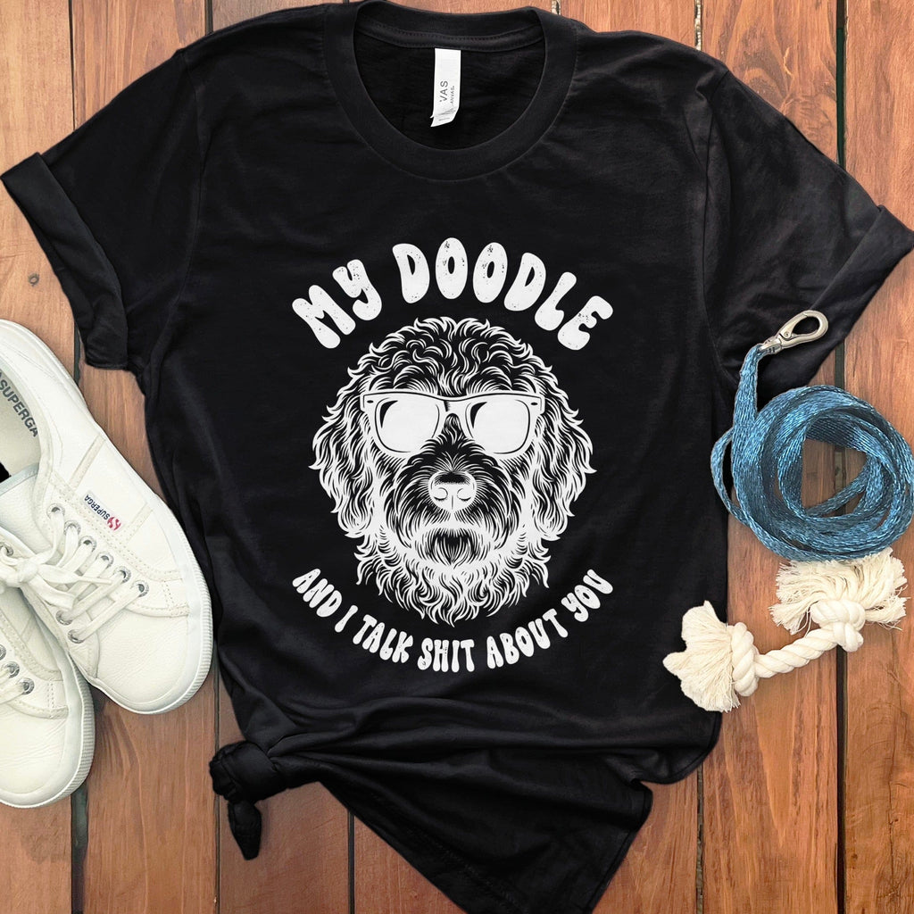 Doodle Talk About T-Shirt in Black / S by Puppy Jo