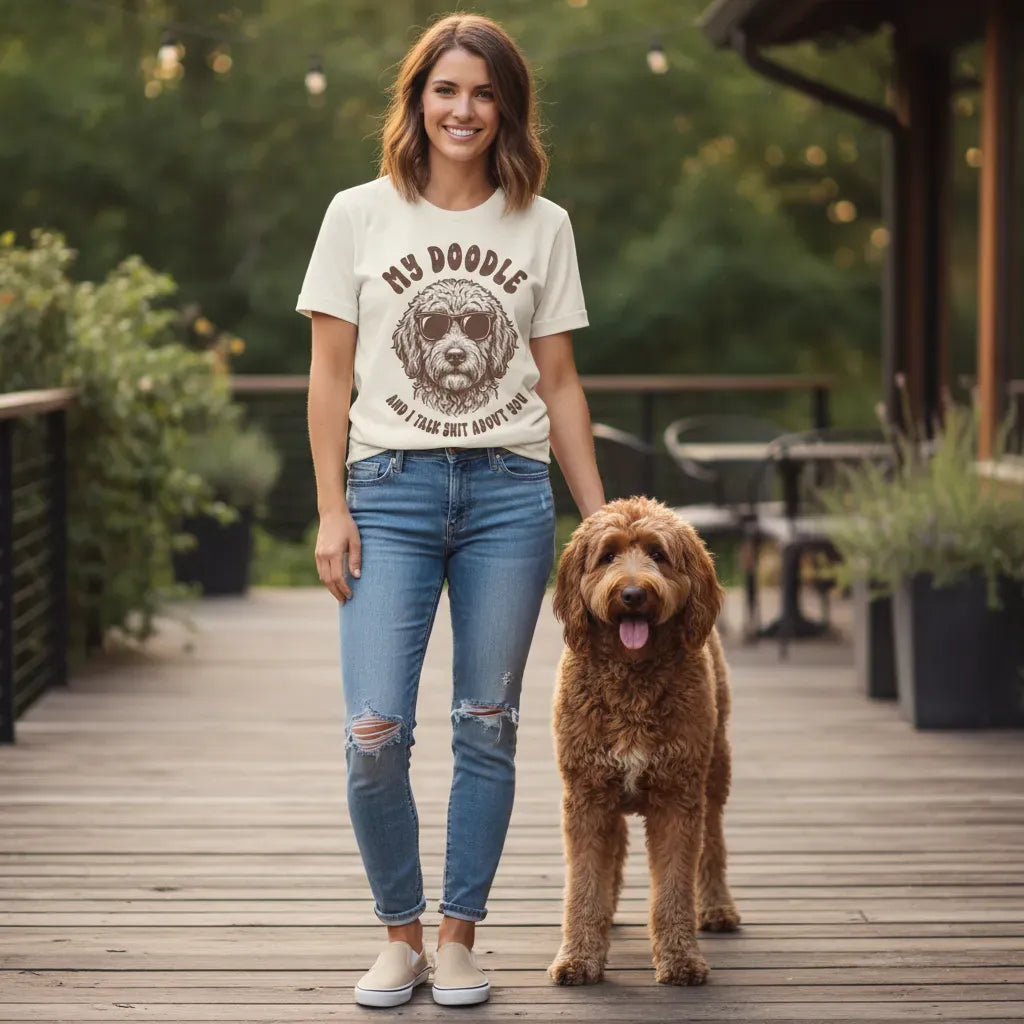 Doodle Talk About T-Shirt in by Puppy Jo