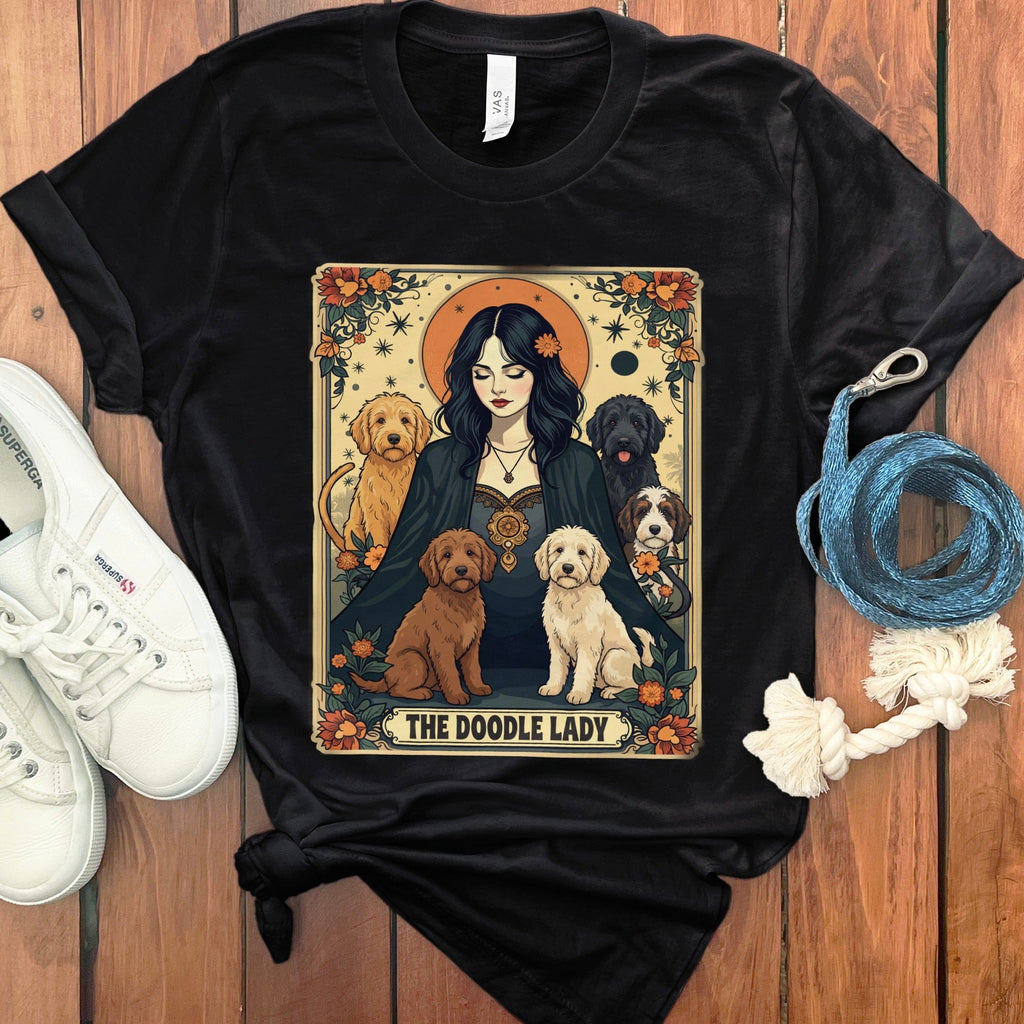 Doodle Tarot Card T-Shirt in Black / S by Puppy Jo