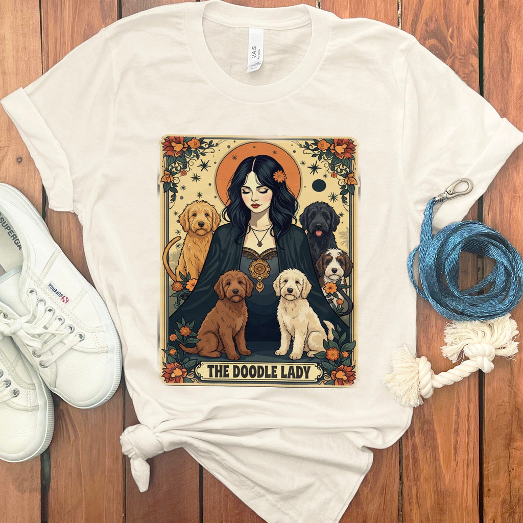 Doodle Tarot Card T-Shirt in Natural / S by Puppy Jo