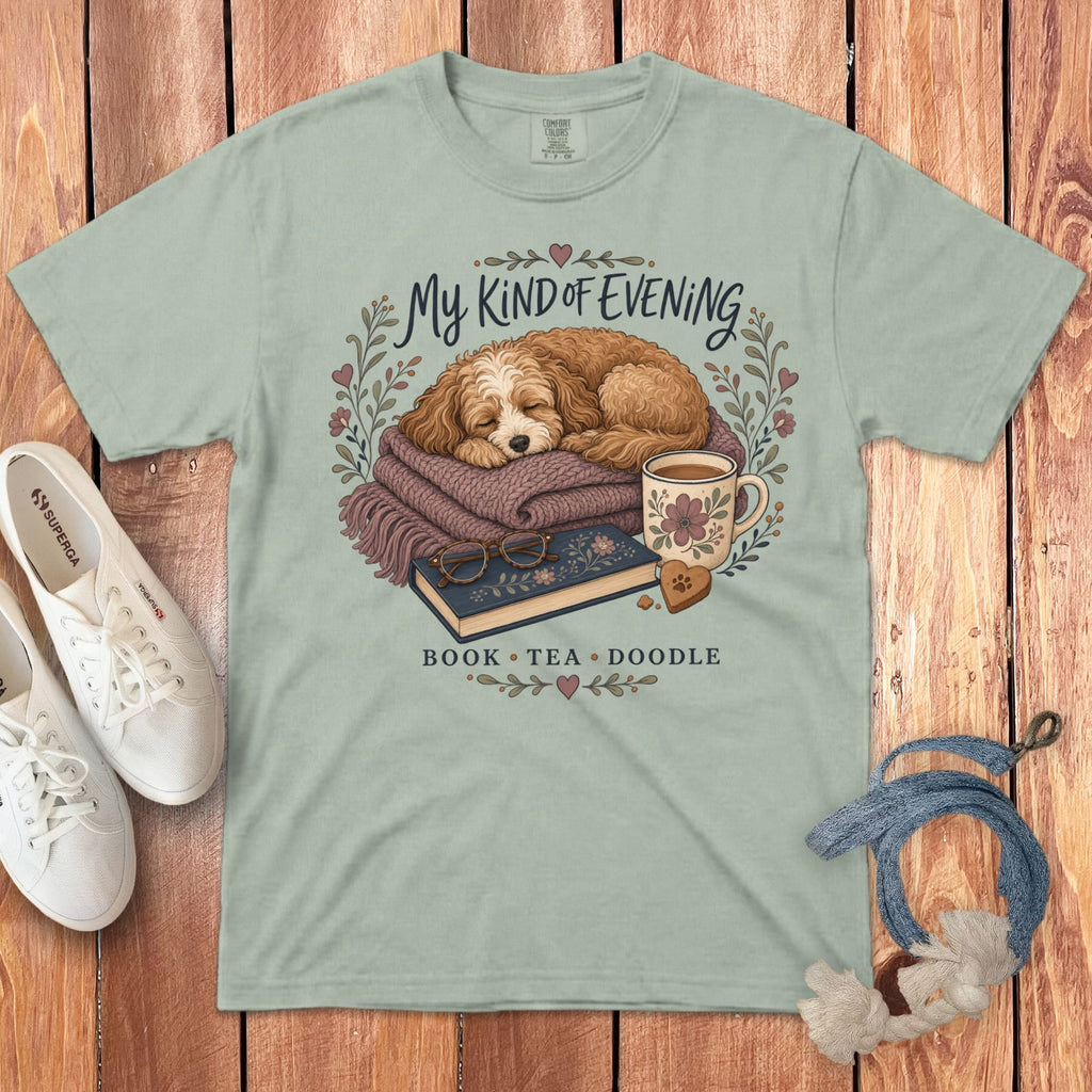 Doodle Tea Signature T-Shirt in Bay / S by Puppy Jo