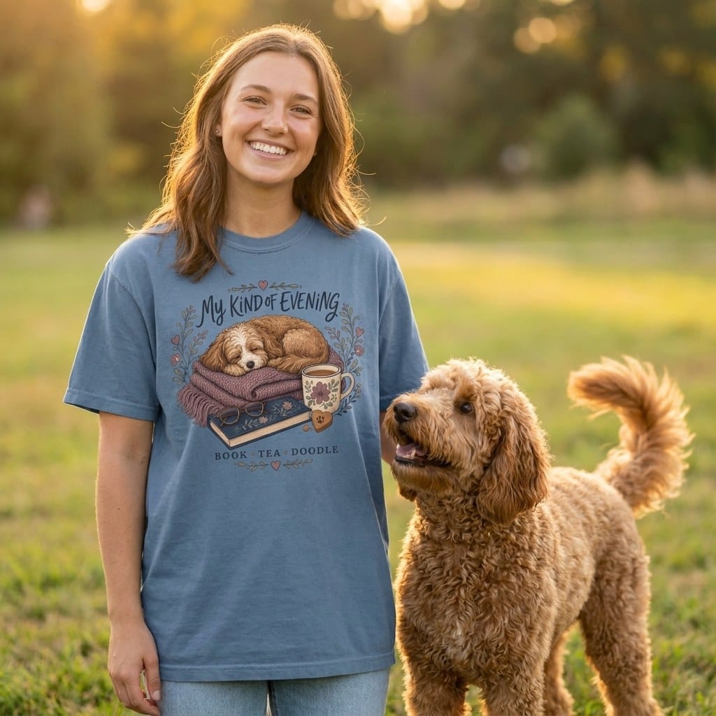 Doodle Tea Signature T-Shirt in by Puppy Jo