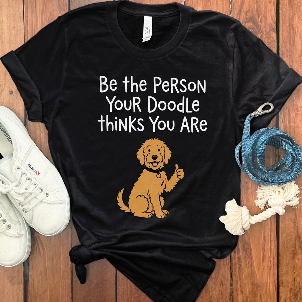 Doodle Thinks T-Shirt in Black / S by Puppy Jo