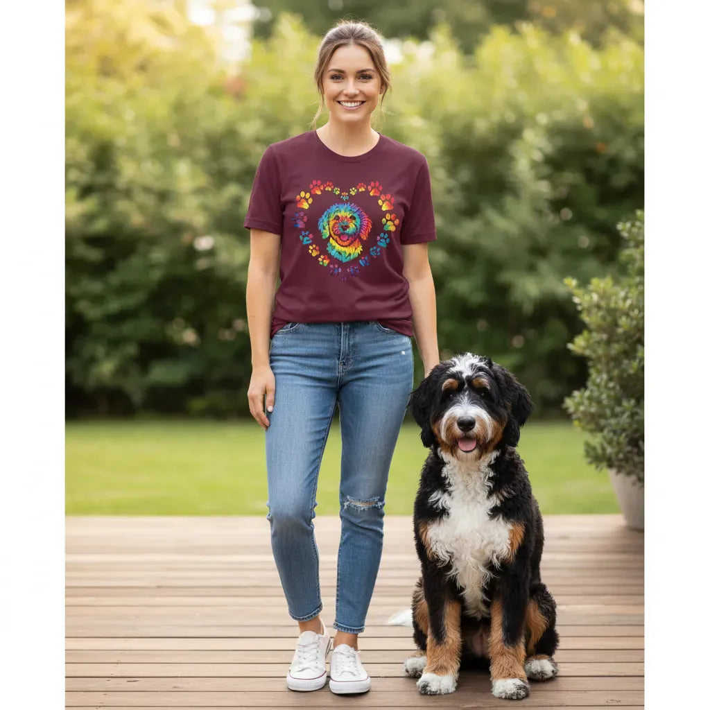 Doodle Tie Dye T-Shirt in by Puppy Jo