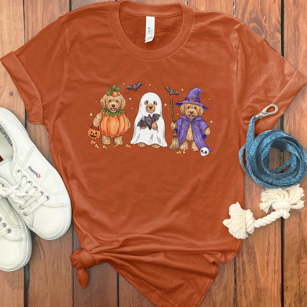 Doodle Trick or Treat T-Shirt in Autumn / S by Puppy Jo