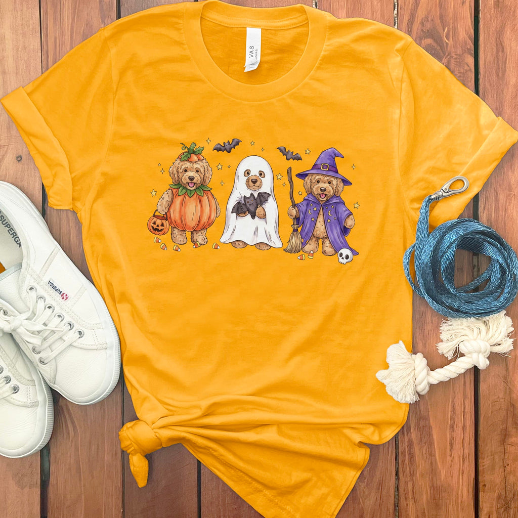 Doodle Trick or Treat T-Shirt in Gold / S by Puppy Jo