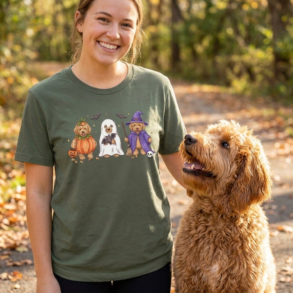 Doodle Trick or Treat T-Shirt in by Puppy Jo