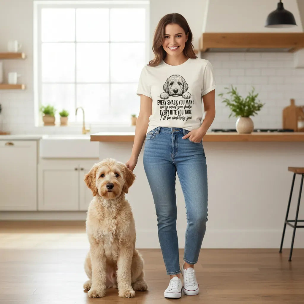Doodle Watching T-Shirt in by Puppy Jo