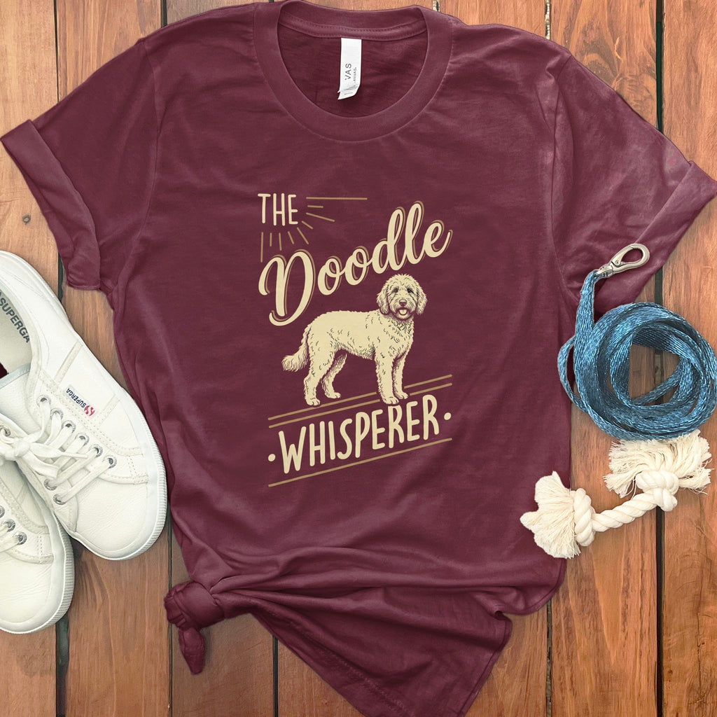 Doodle Whisperer T-Shirt in Maroon / M by Puppy Jo