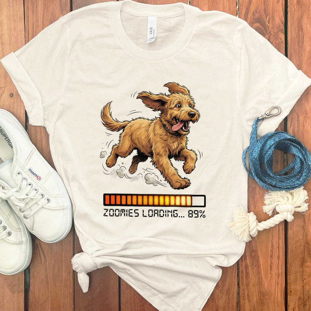 Doodle Zoomies T-Shirt in Natural / S by Puppy Jo