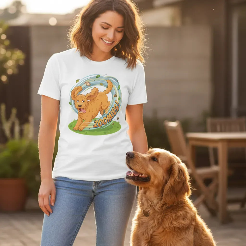 Doodle Zoomies T-Shirt in by Puppy Jo